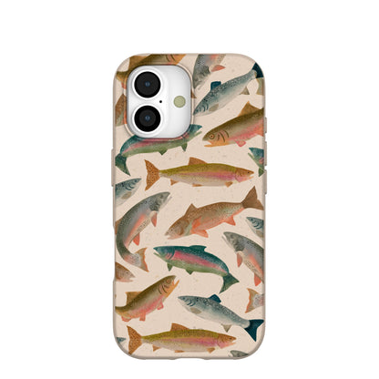 Seashell Rainbow Trout iPhone 17 Case