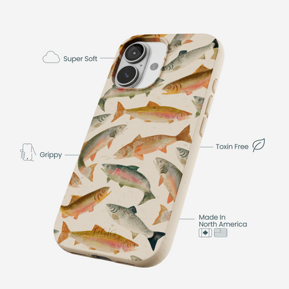 Seashell Rainbow Trout iPhone 17 Case