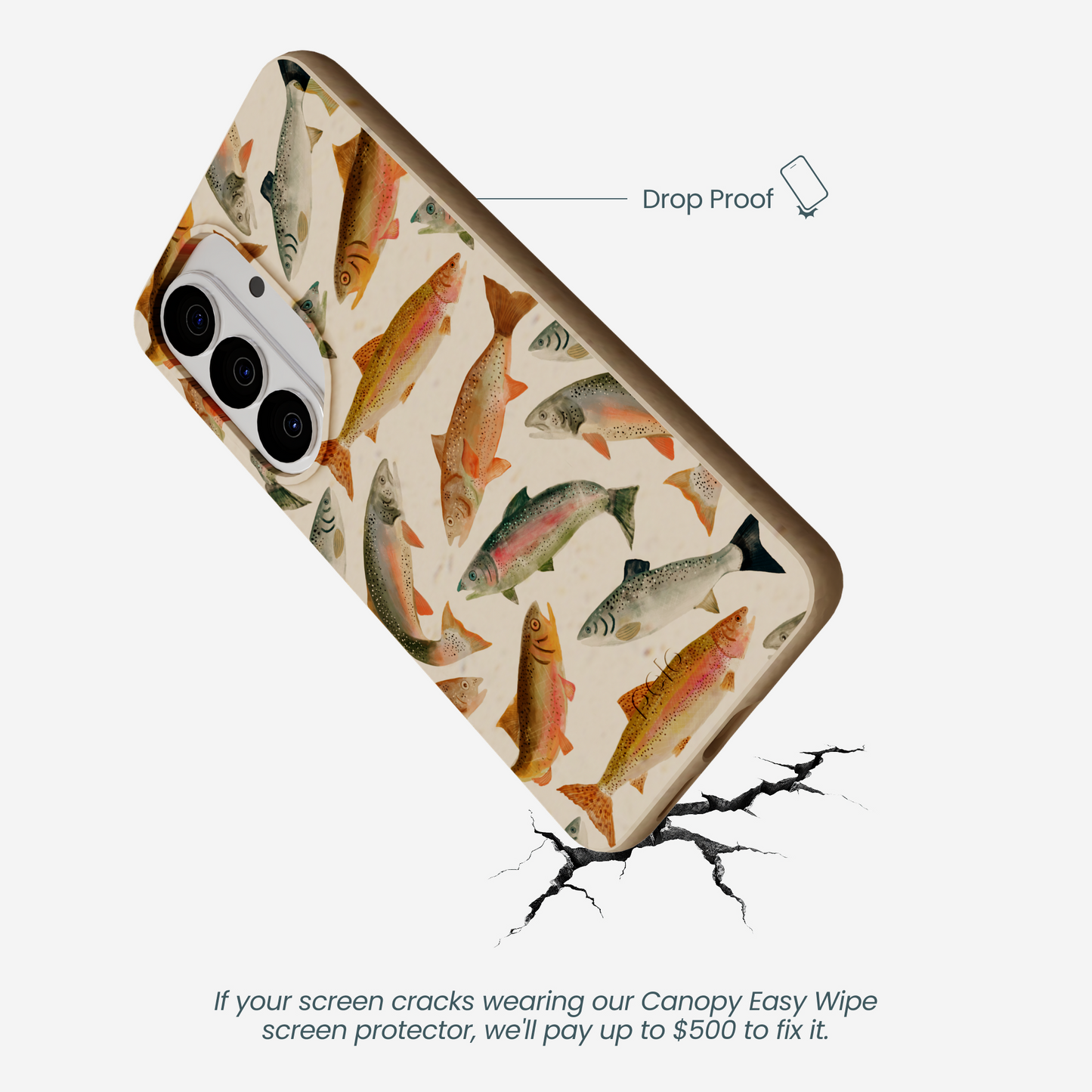 Seashell Rainbow Trout Samsung Galaxy S26 Case