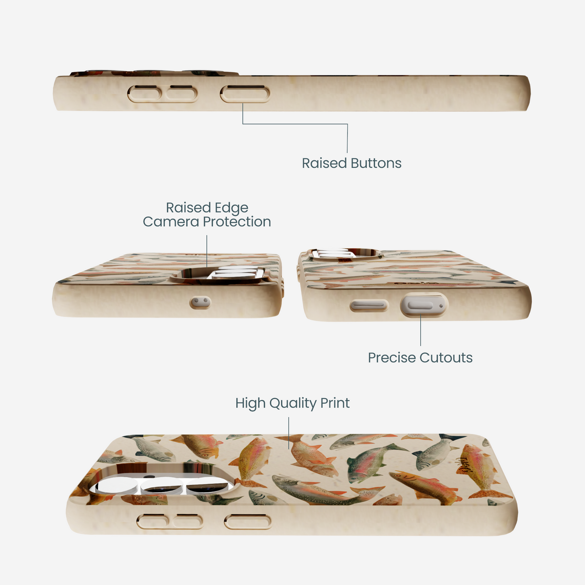 Seashell Rainbow Trout Samsung Galaxy S26 Case