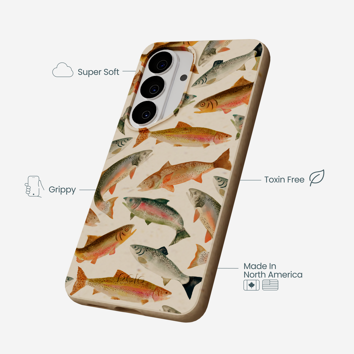 Seashell Rainbow Trout Samsung Galaxy S26 Case