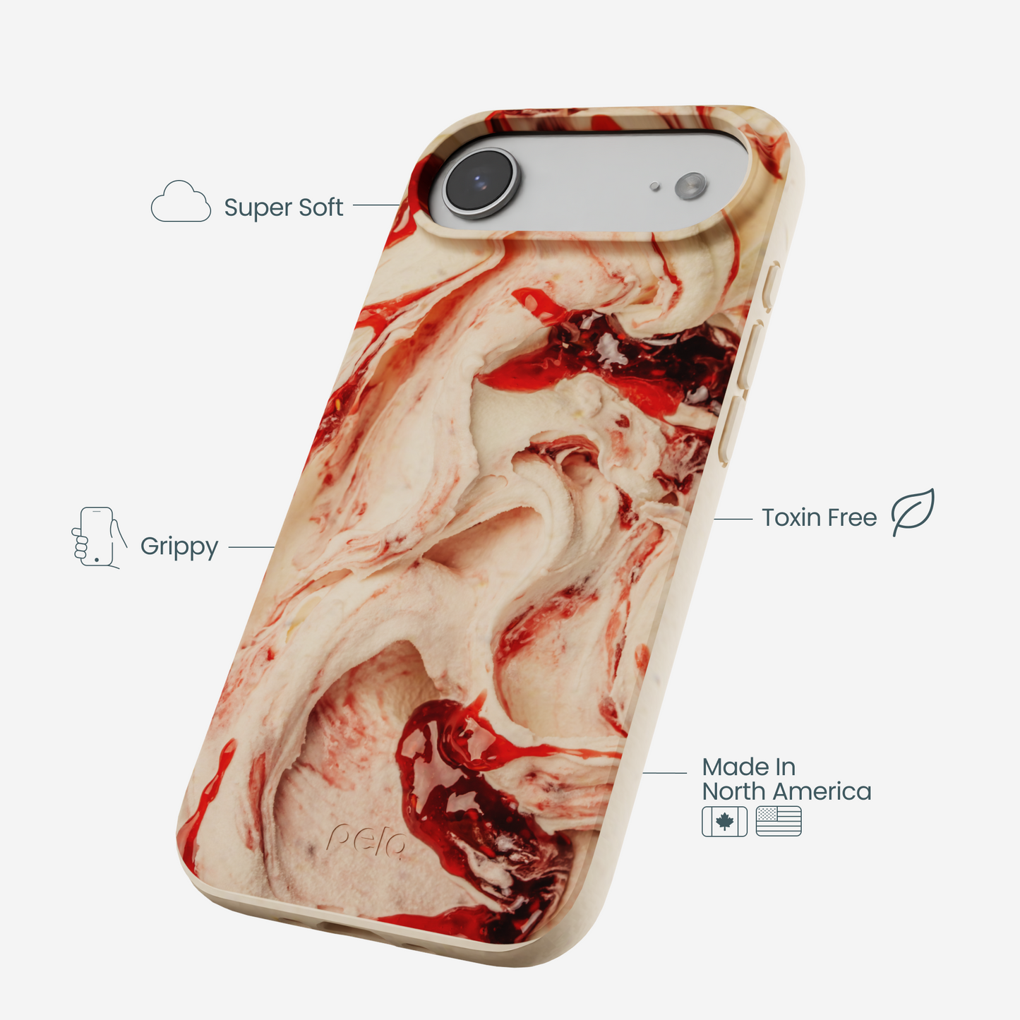 Seashell Raspberry Ripple iPhone Air Case