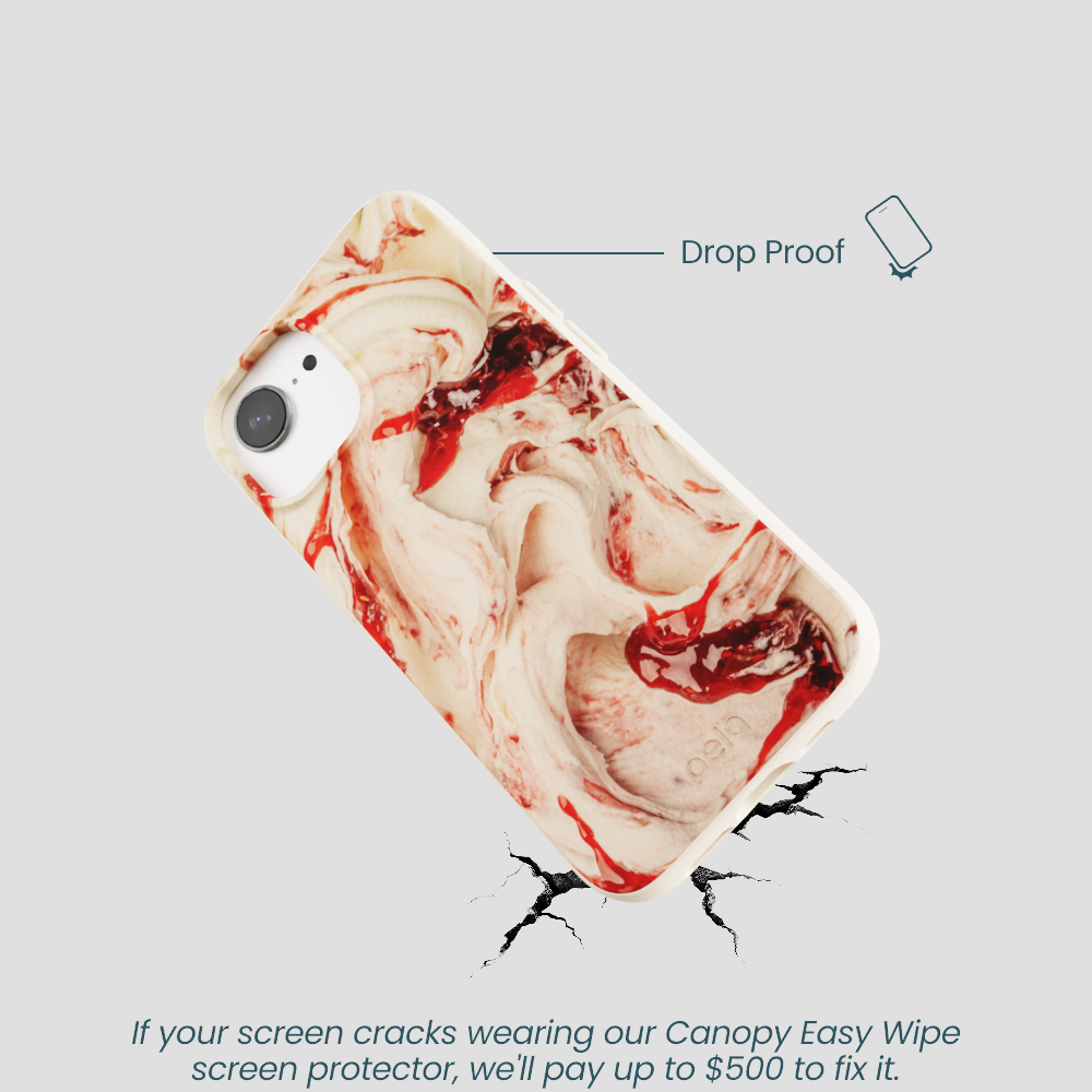 Seashell Raspberry Ripple iPhone 16e/17e Case