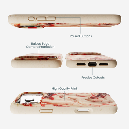 Seashell Raspberry Ripple iPhone 17 Pro Max Case