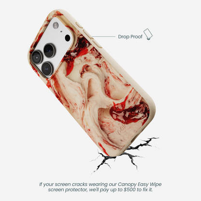 Seashell Raspberry Ripple iPhone 17 Pro Case