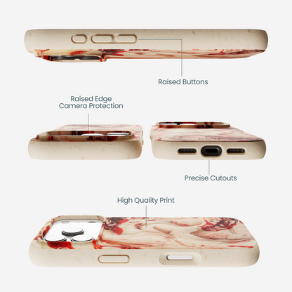 Seashell Raspberry Ripple iPhone 17 Pro Case