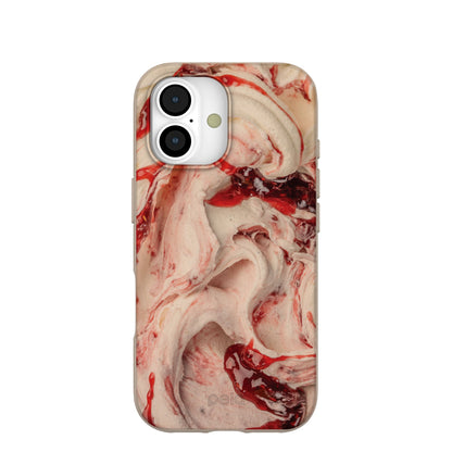 Seashell Raspberry Ripple iPhone 17 Case