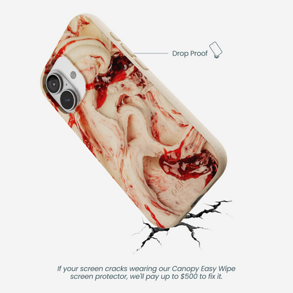 Seashell Raspberry Ripple iPhone 17 Case
