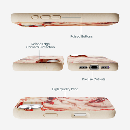 Seashell Raspberry Ripple iPhone 17 Case