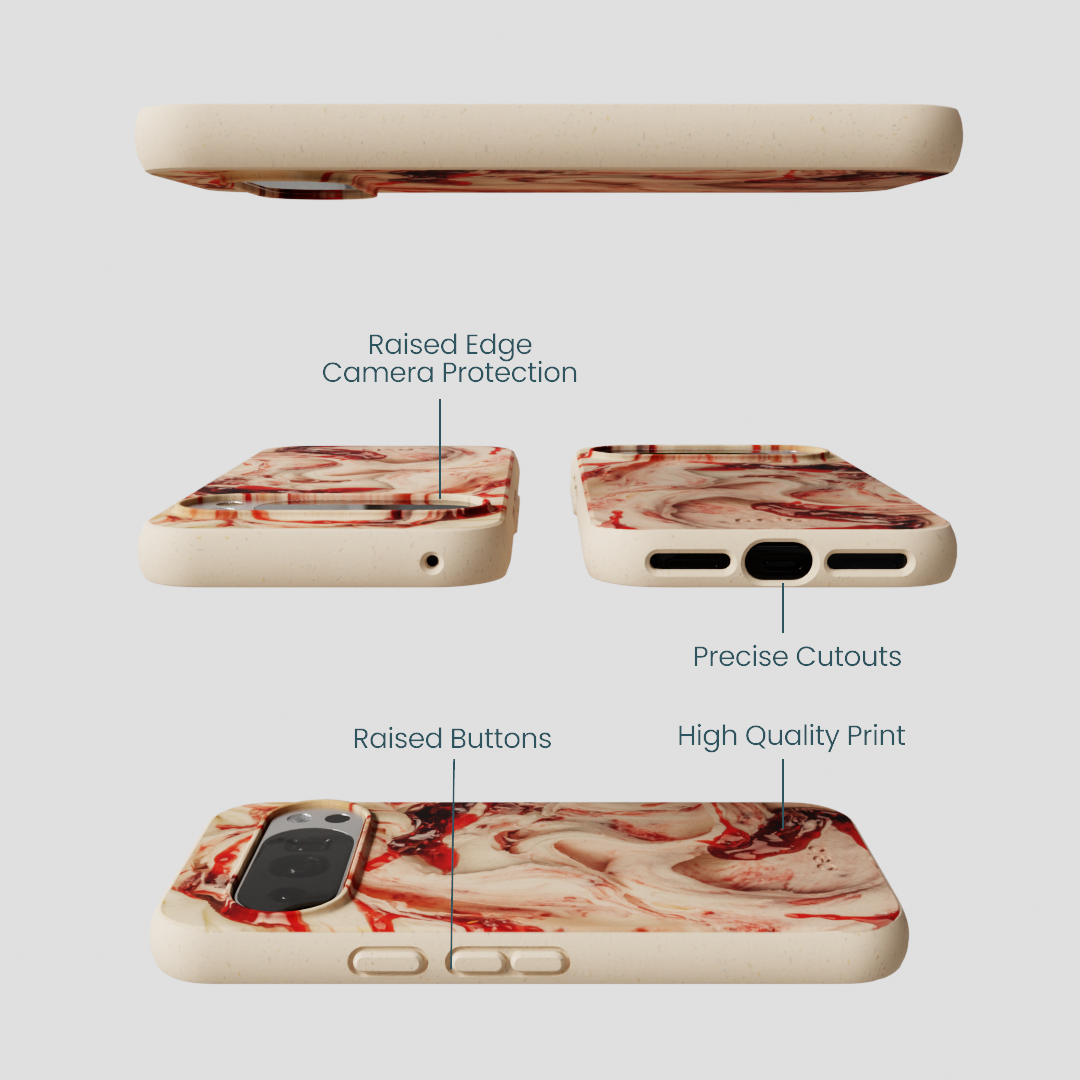 Seashell Raspberry Ripple Google Pixel 10/10 Pro Case