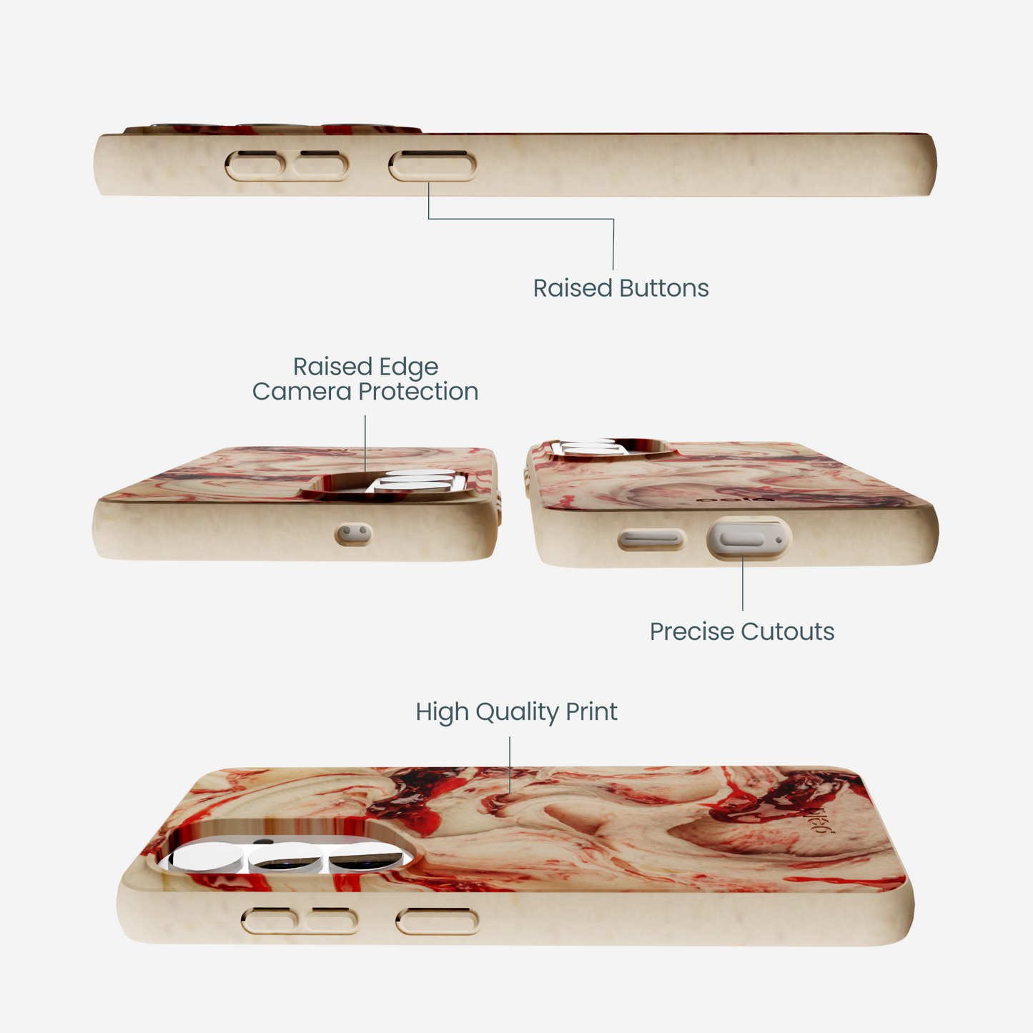 Seashell Raspberry Ripple Samsung Galaxy S26 Case