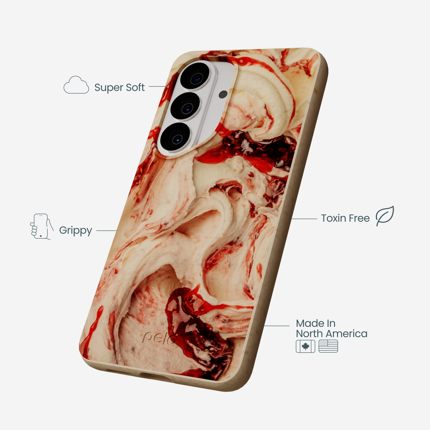 Seashell Raspberry Ripple Samsung Galaxy S26 Case