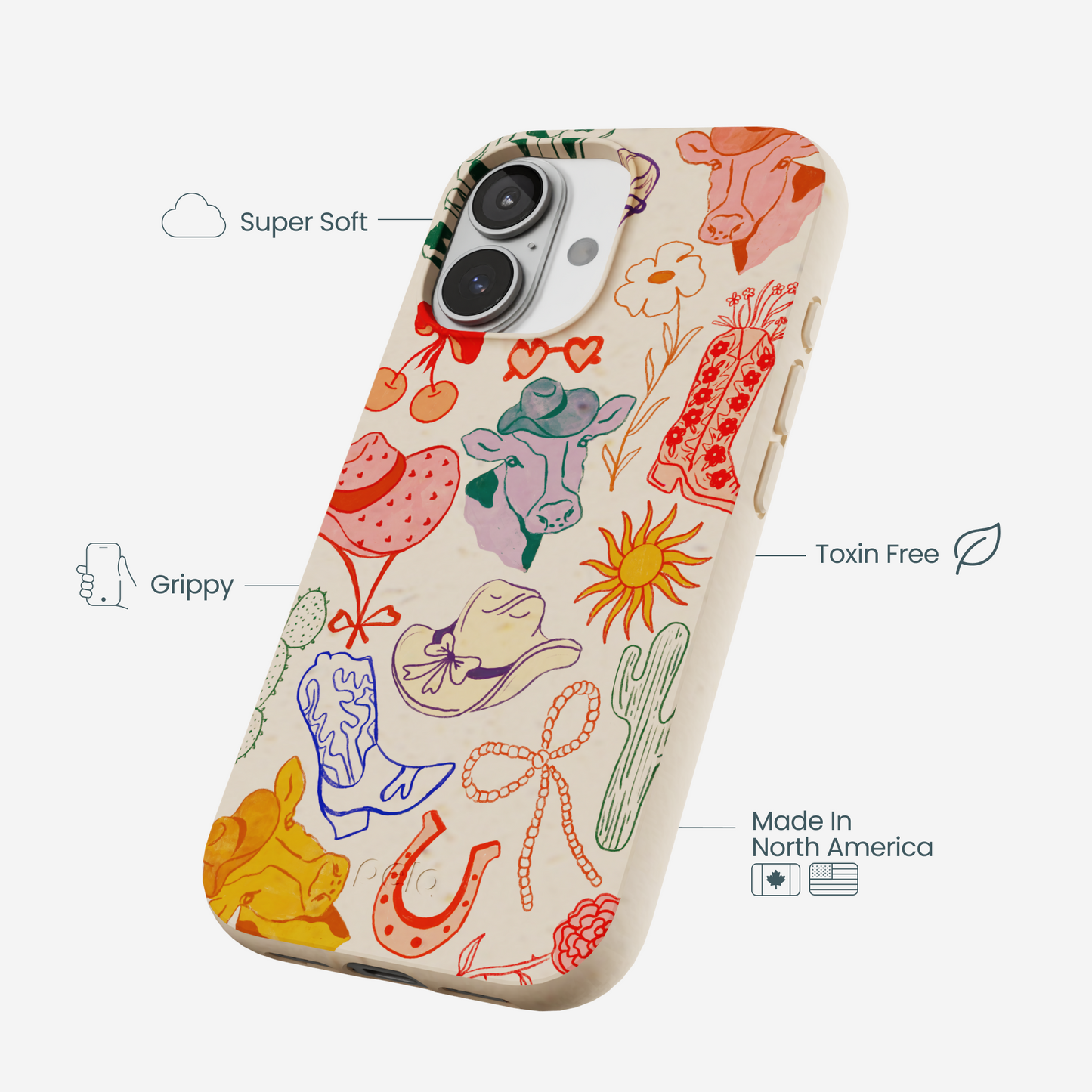 Seashell Retro Rodeo iPhone 17 Case