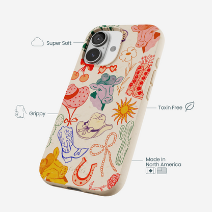 Seashell Retro Rodeo iPhone 17 Case