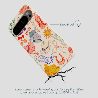 Seashell Retro Rodeo Google Pixel 10 Pro XL Case