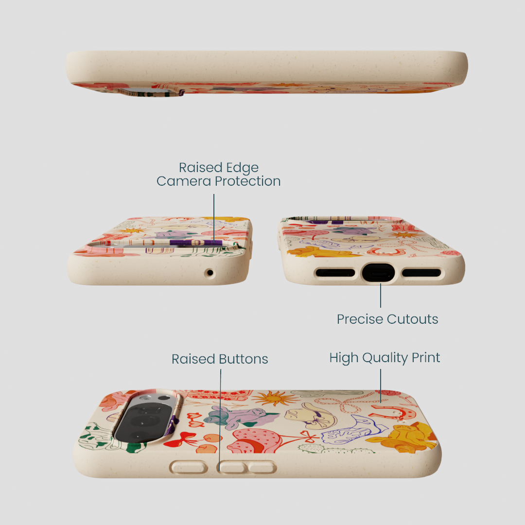 Seashell Retro Rodeo Google Pixel 10/10 Pro Case