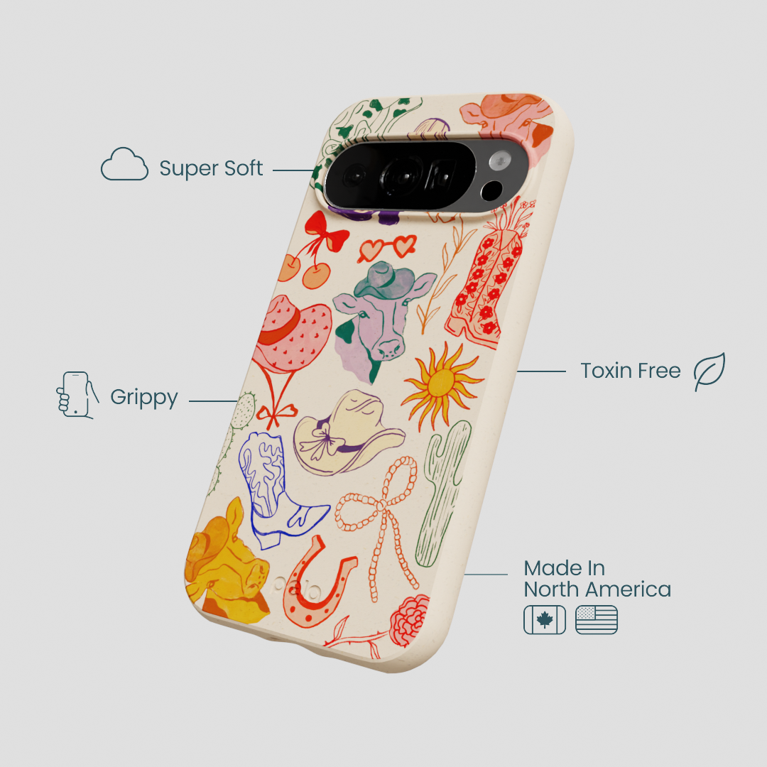 Seashell Retro Rodeo Google Pixel 10/10 Pro Case