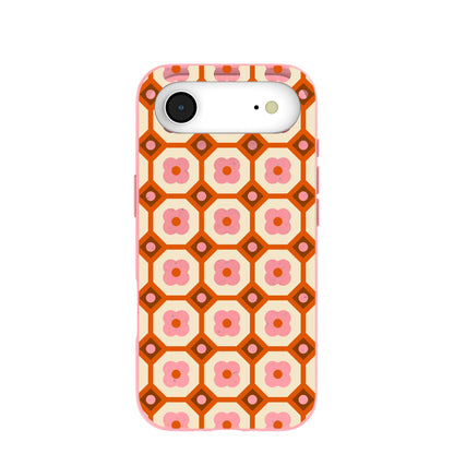 Bubblegum Pink Retro Tiles iPhone Air Case