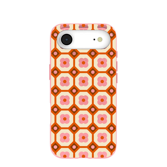 Bubblegum Pink Retro Tiles iPhone Air Case