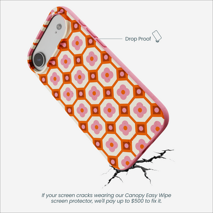 Bubblegum Pink Retro Tiles iPhone Air Case