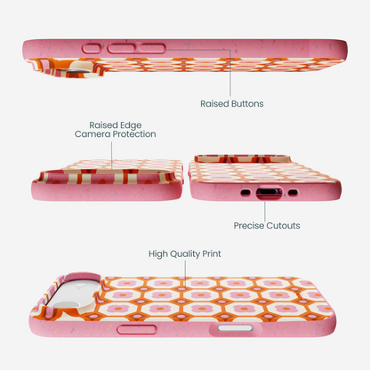 Bubblegum Pink Retro Tiles iPhone Air Case