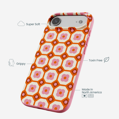 Bubblegum Pink Retro Tiles iPhone Air Case