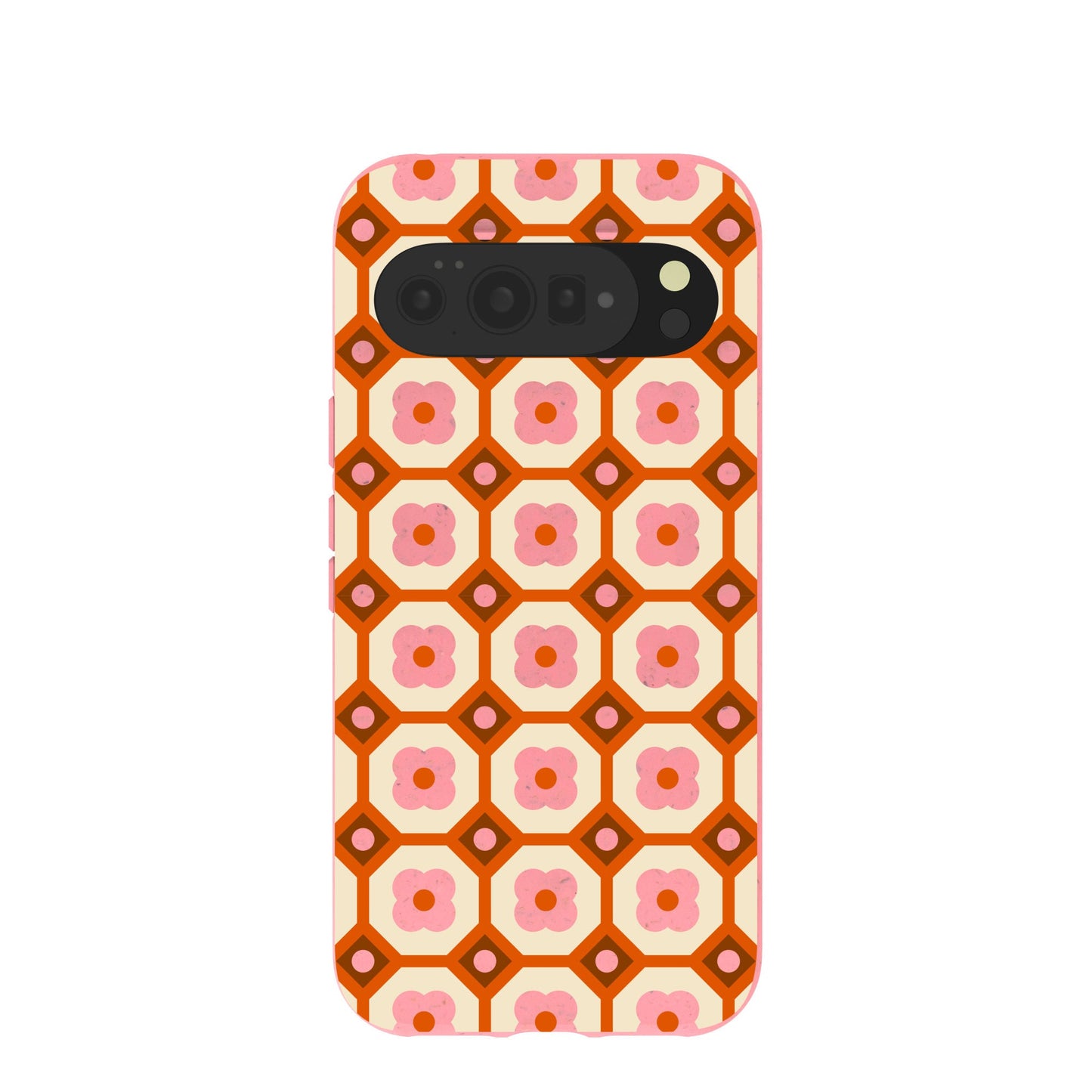 Bubblegum Pink Retro Tiles Google Pixel 10 Pro XL Case