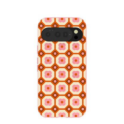 Bubblegum Pink Retro Tiles Google Pixel 10/10 Pro Case