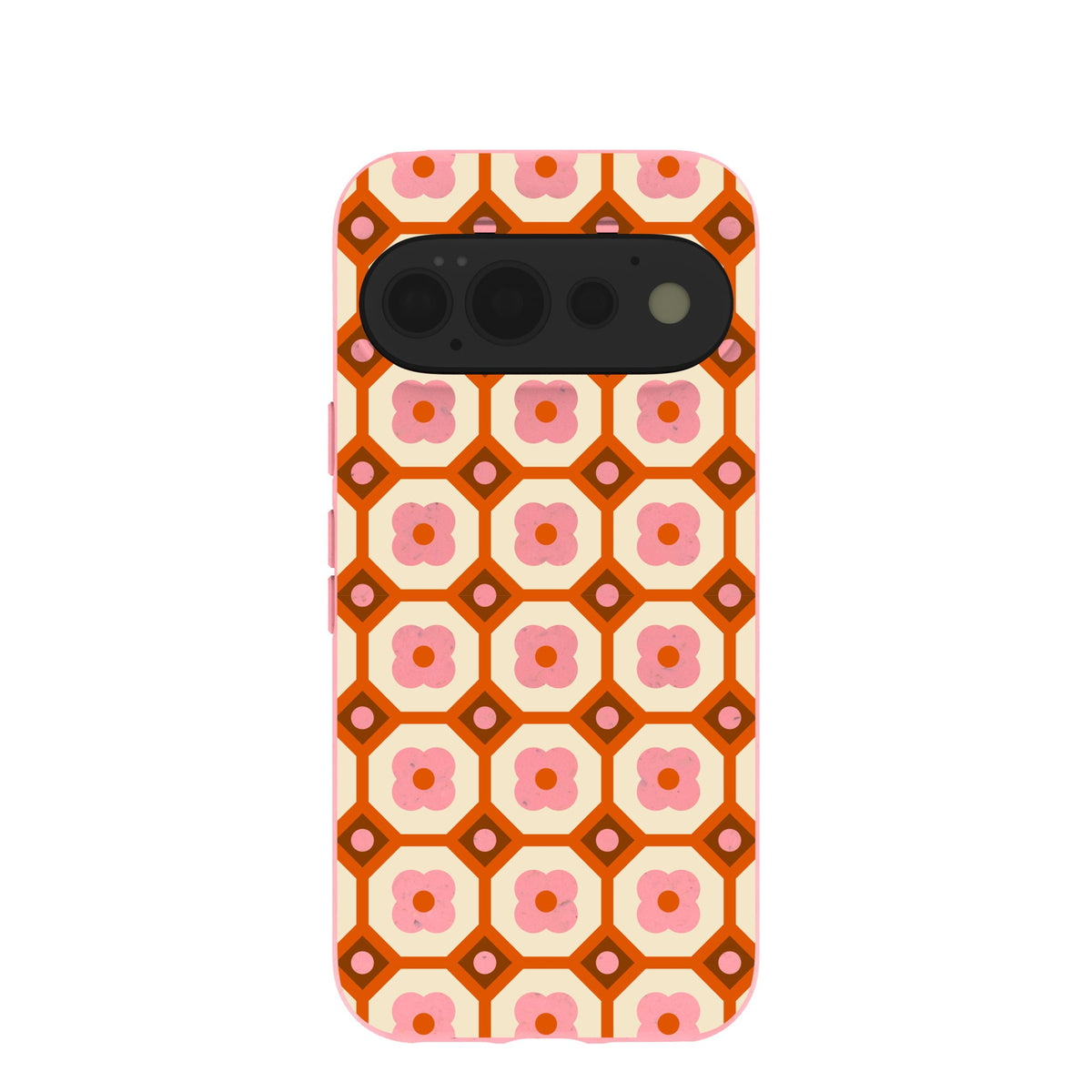 Bubblegum Pink Retro Tiles Google Pixel 11 Pro Case