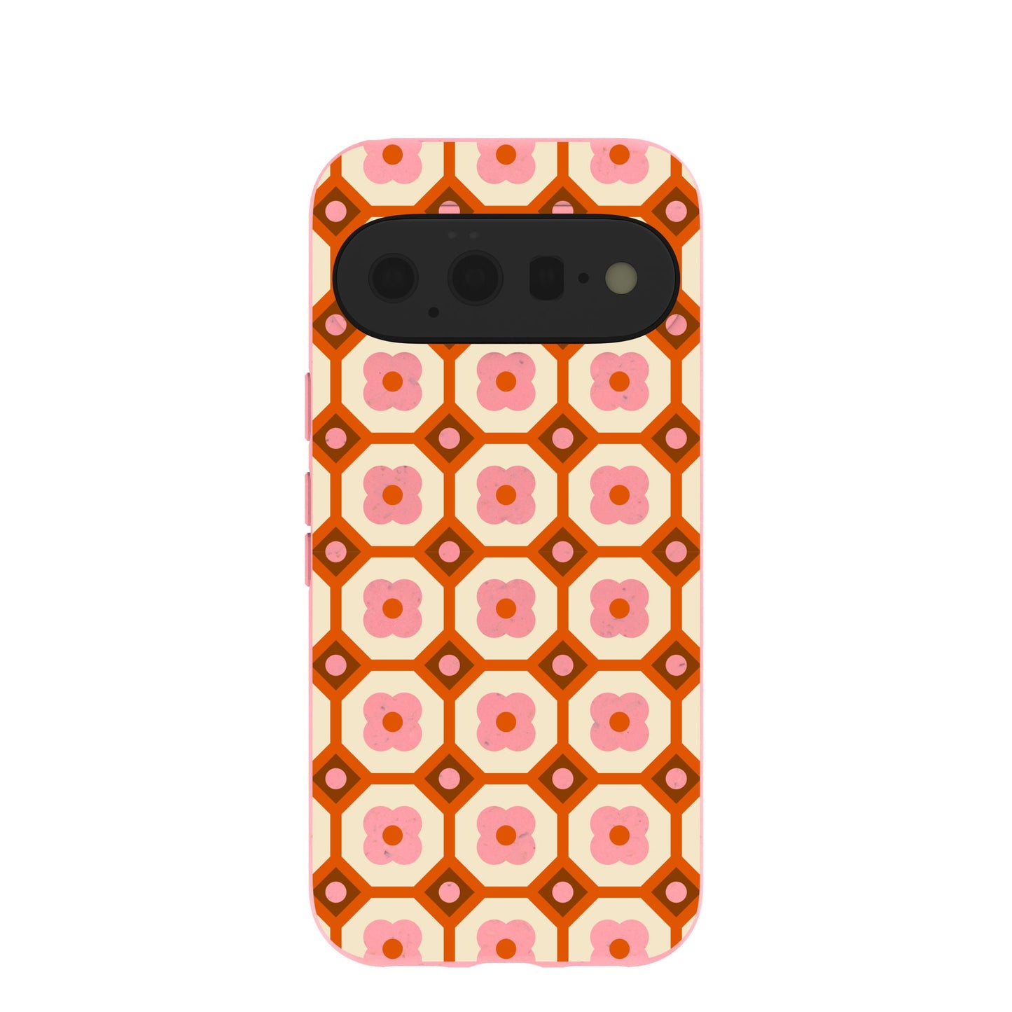 Bubblegum Pink Retro Tiles Google Pixel 11 Case