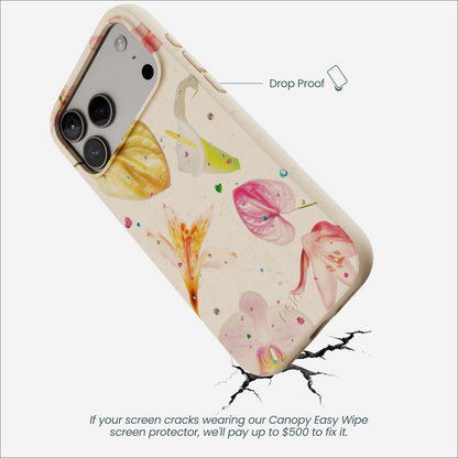 Seashell Rhinestone Bouquet iPhone 17 Pro Max Case