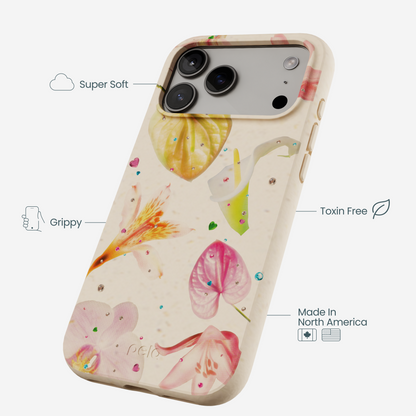 Seashell Rhinestone Bouquet iPhone 17 Pro Max Case