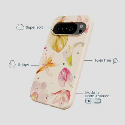 Seashell Rhinestone Bouquet Google Pixel 10/10 Pro Case