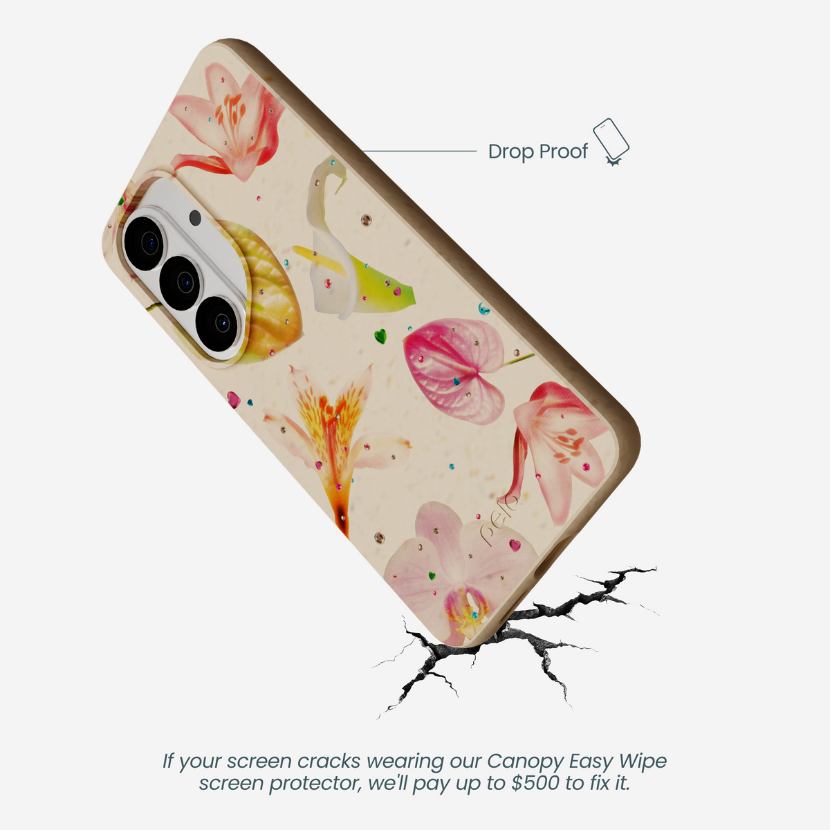 Seashell Rhinestone Bouquet Samsung Galaxy S26 Case