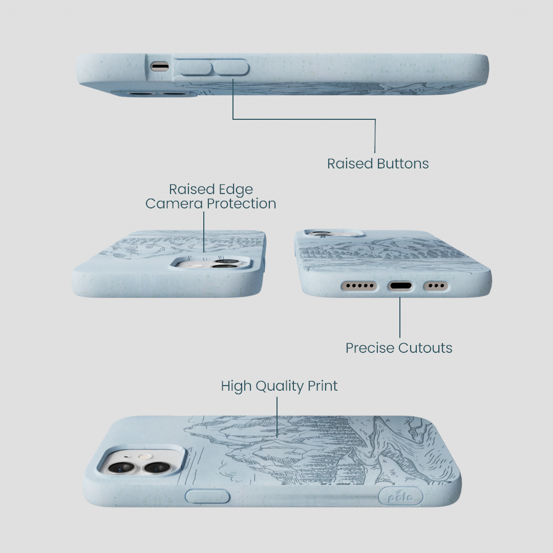 Powder Blue Rockies iPhone 12/ iPhone 12 Pro Case