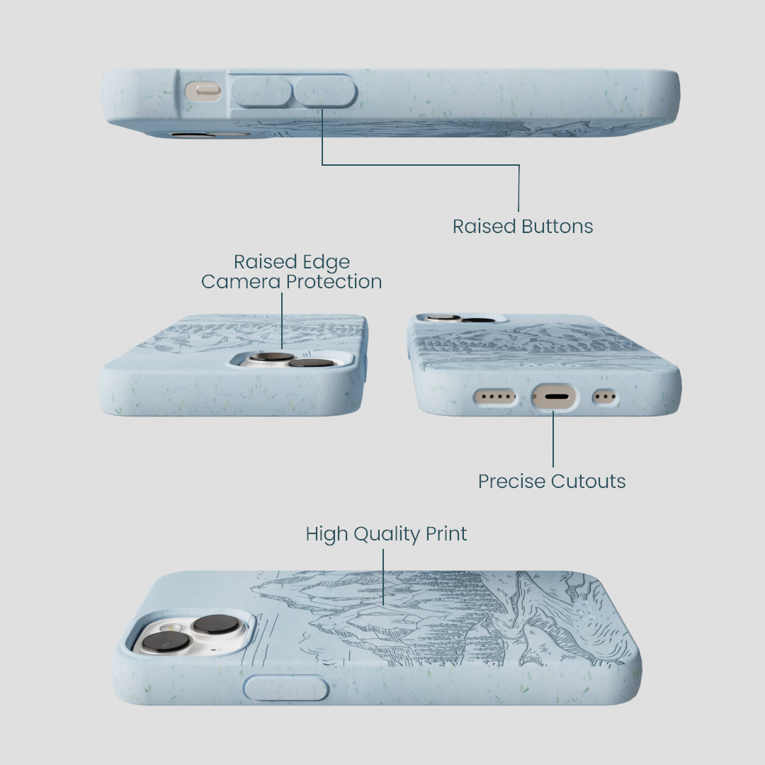 Powder Blue Rockies iPhone 13 Case
