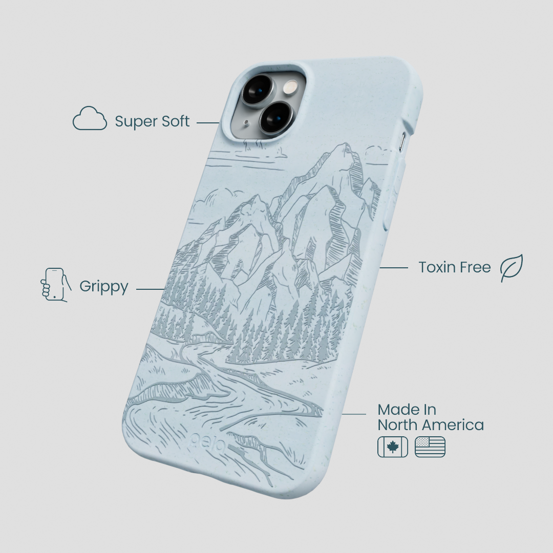 Powder Blue Rockies iPhone 14 Plus Case