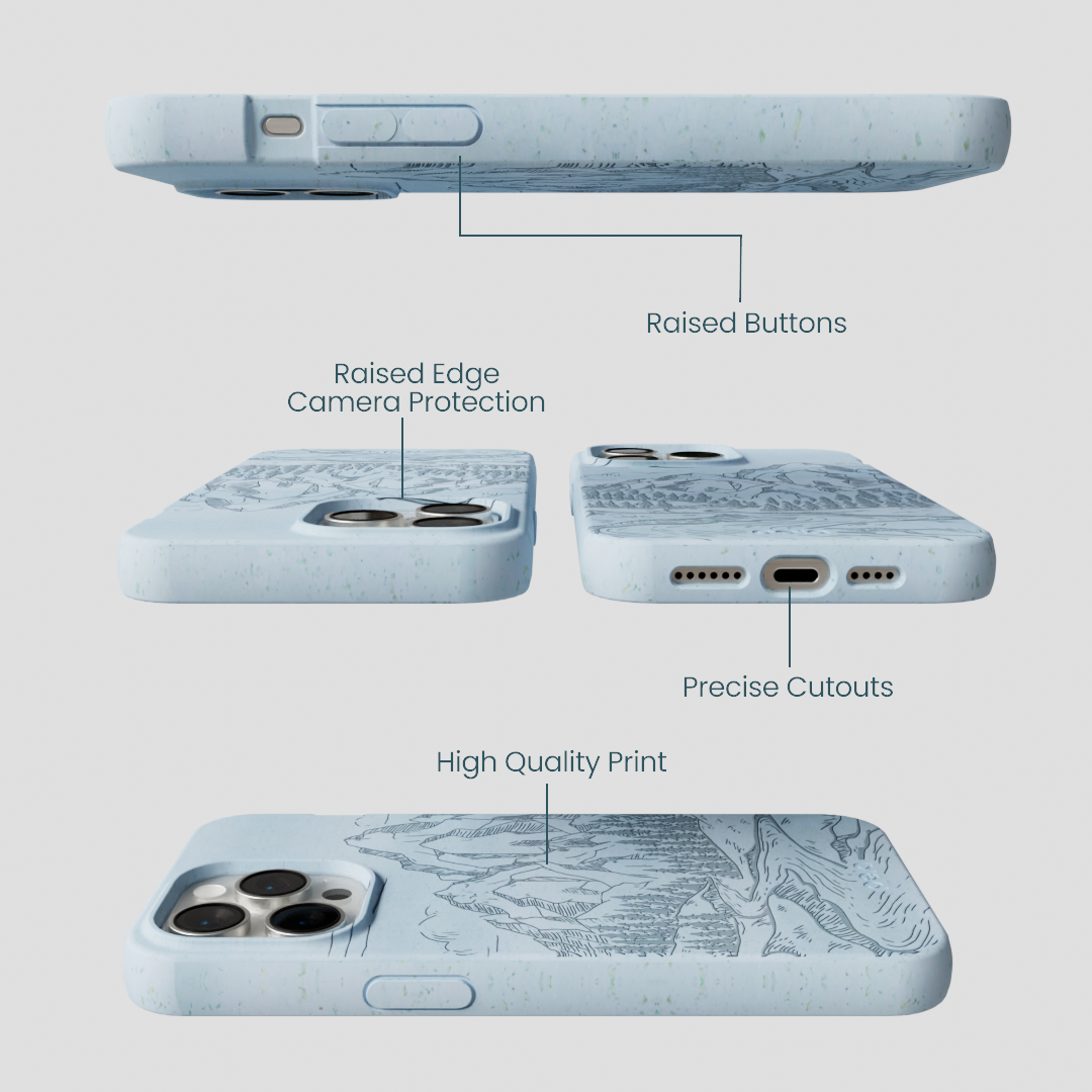 Powder Blue Rockies iPhone 14 Pro Max Case