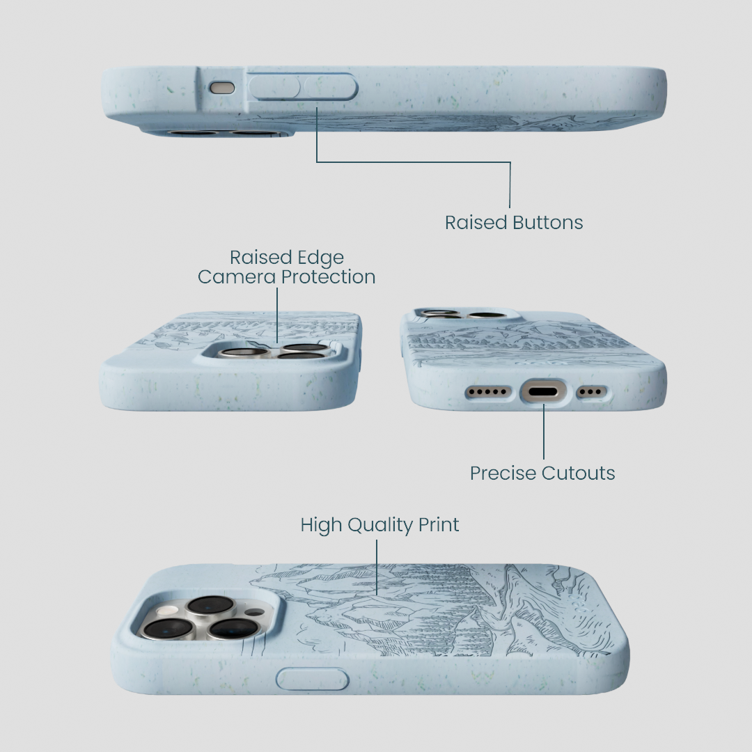 Powder Blue Rockies iPhone 14 Pro Case
