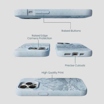 Powder Blue Rockies iPhone 14 Pro Case