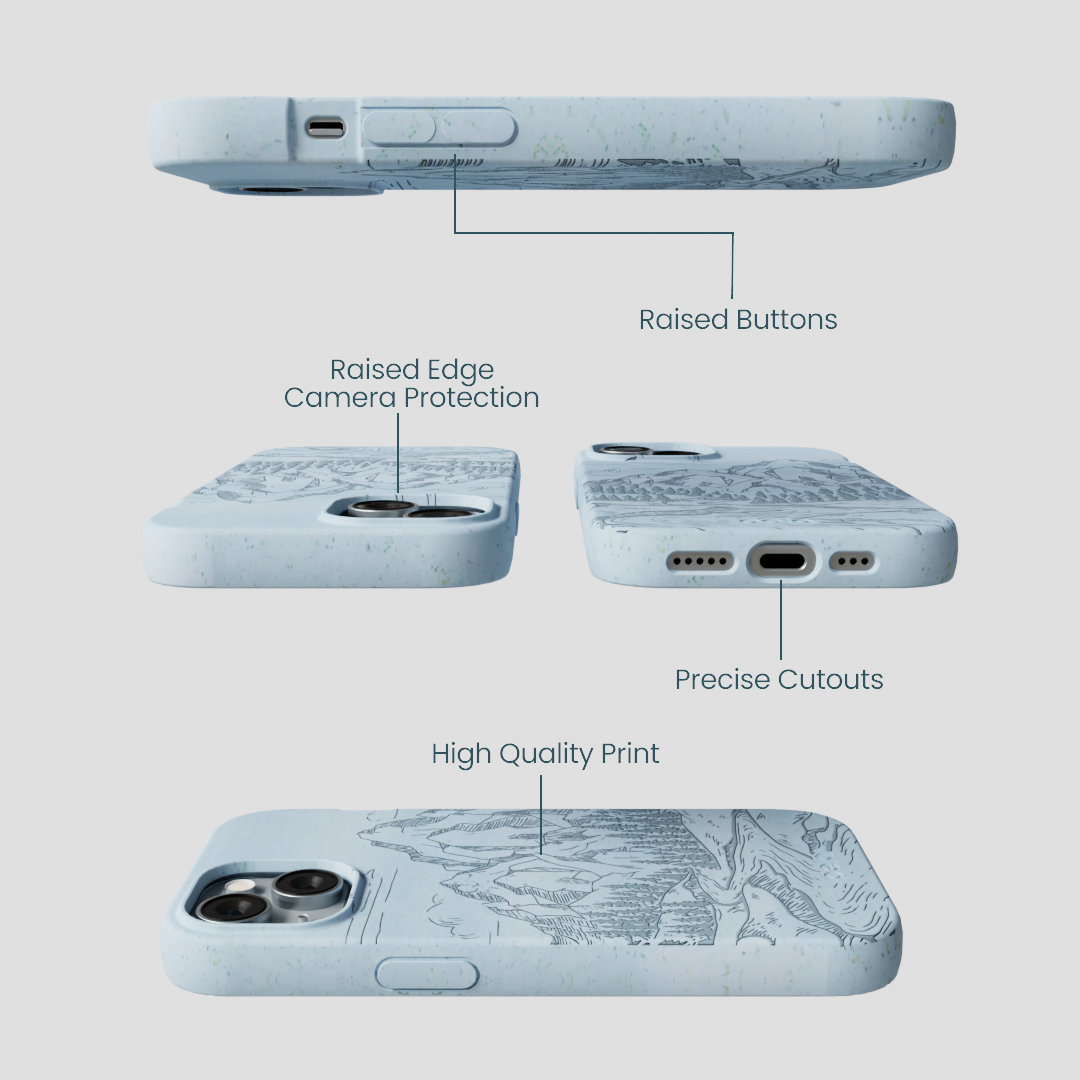 Powder Blue Rockies iPhone 14 Case