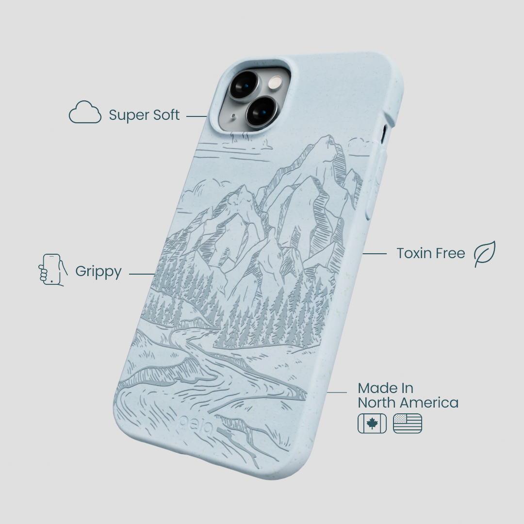 Powder Blue Rockies iPhone 15 Plus Case
