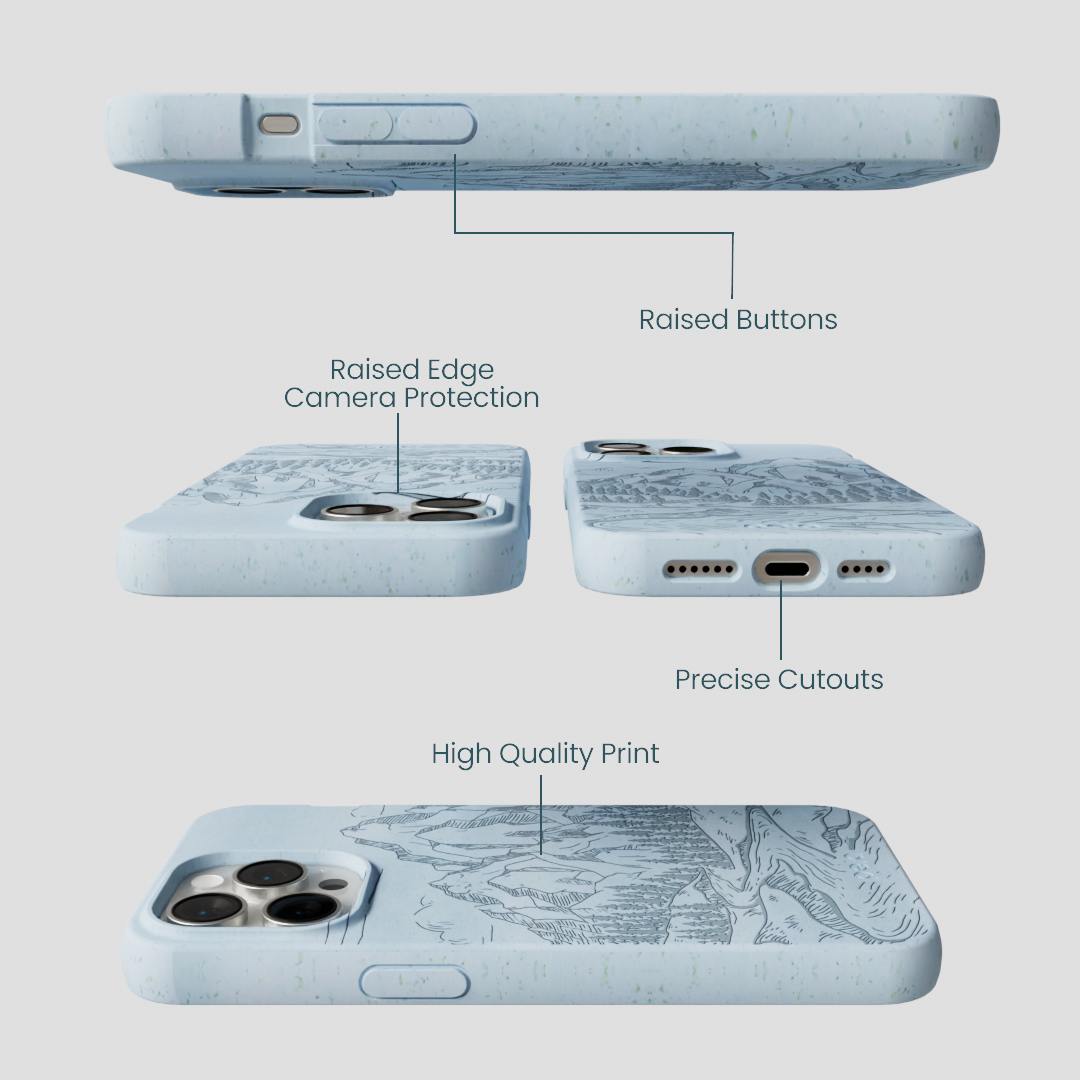 Powder Blue Rockies iPhone 15 Pro Max Case