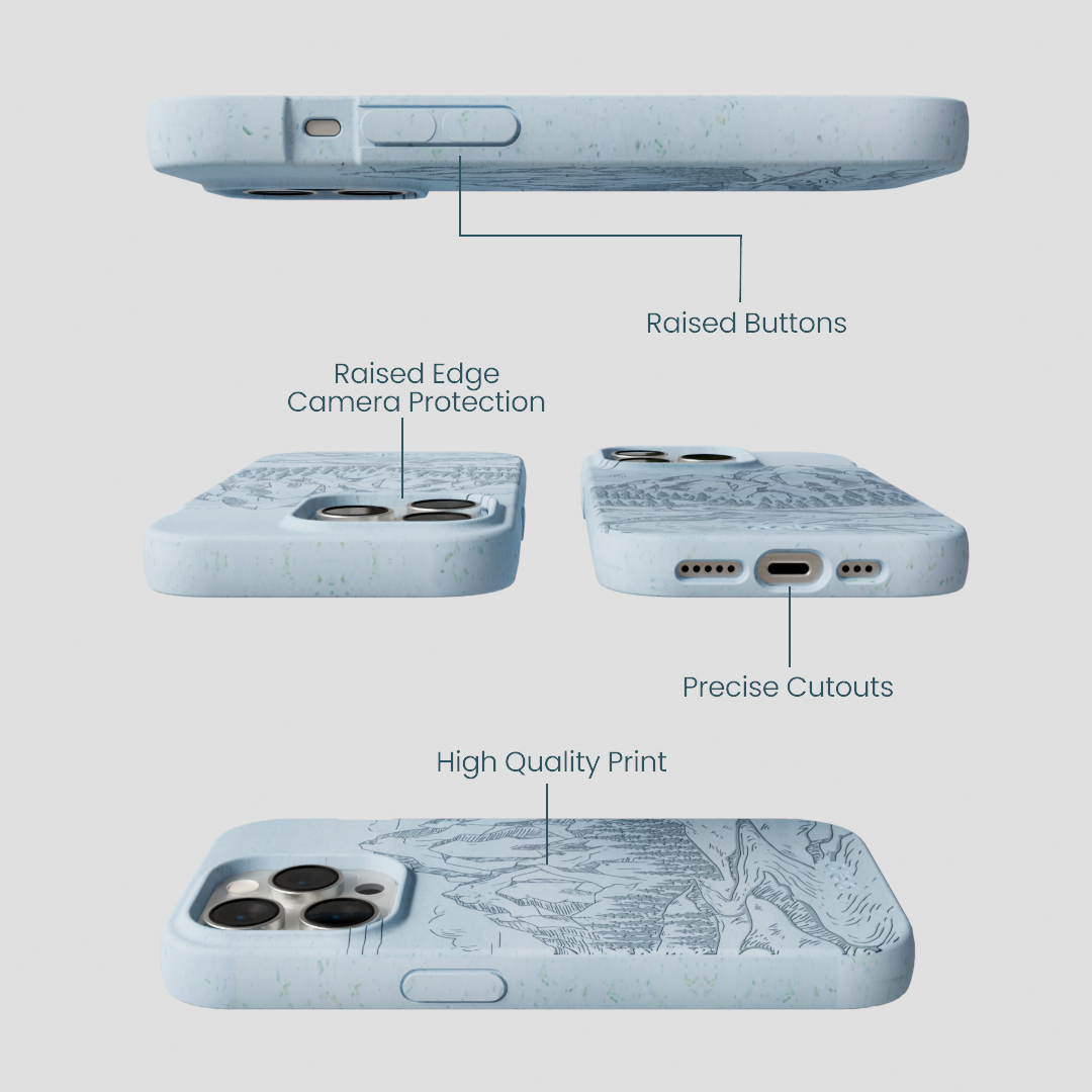 Powder Blue Rockies iPhone 15 Pro Case