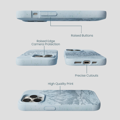 Powder Blue Rockies iPhone 15 Pro Case