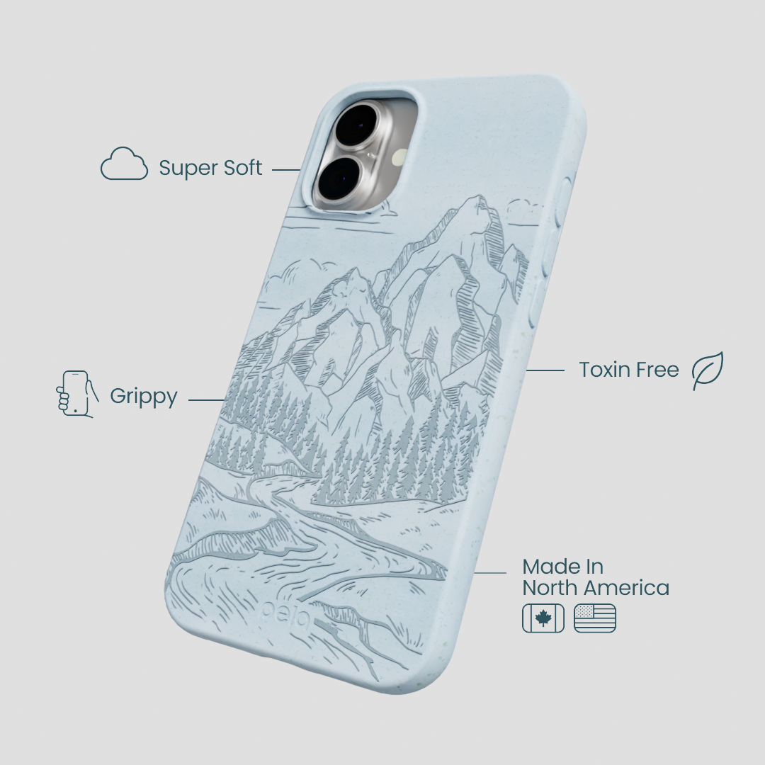 Powder Blue Rockies iPhone 16 Plus Case