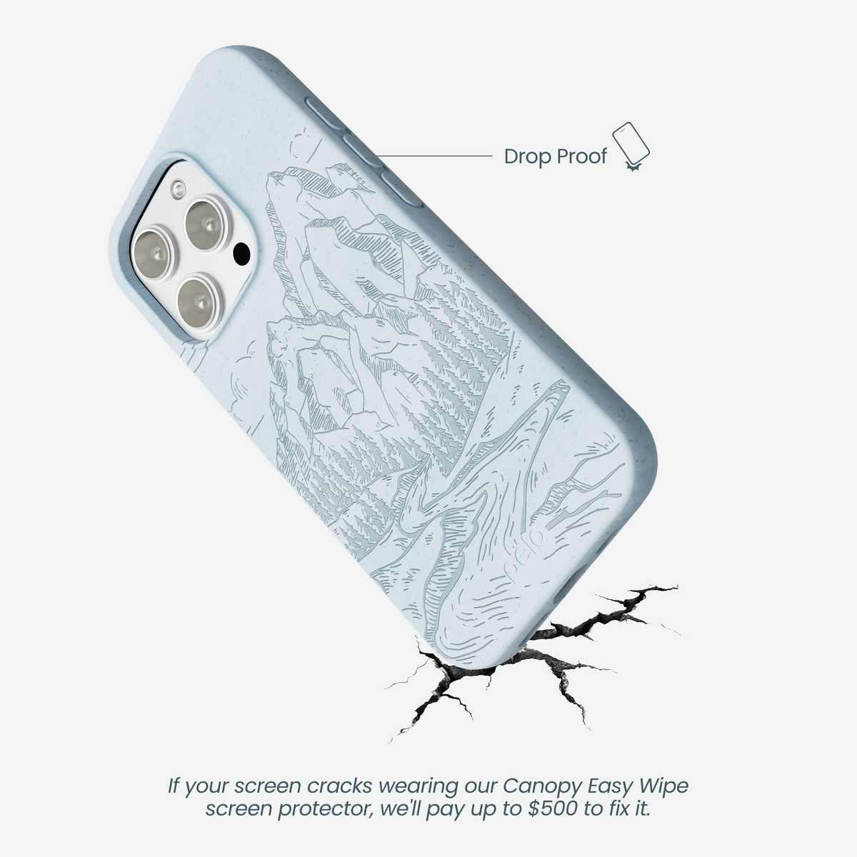 Powder Blue Rockies iPhone 16 Pro Max Case