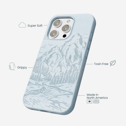 Powder Blue Rockies iPhone 16 Pro Max Case