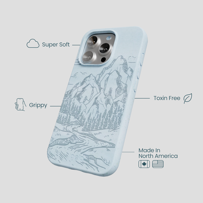 Powder Blue Rockies iPhone 16 Pro Case