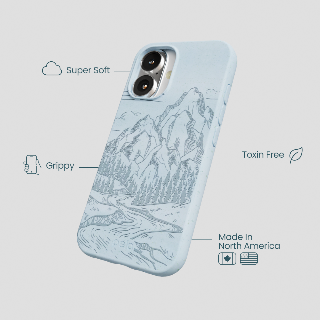 Powder Blue Rockies iPhone 16 Case